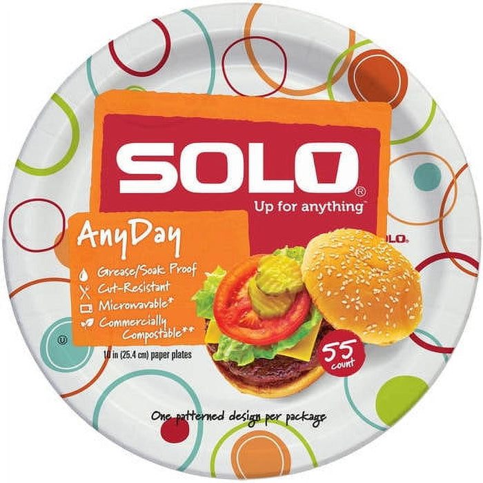 Solo - Paper Plate Value Pack - 10 inch 55.00 ct