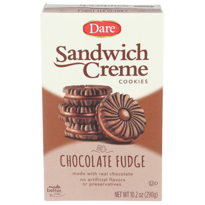 Dare Fudge Chocolate Premium Crème Filled Cookies 10.2oz
