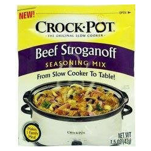 Crock Pot Beef Stroganoff Seasoning Mix 1.5 oz. Packet
