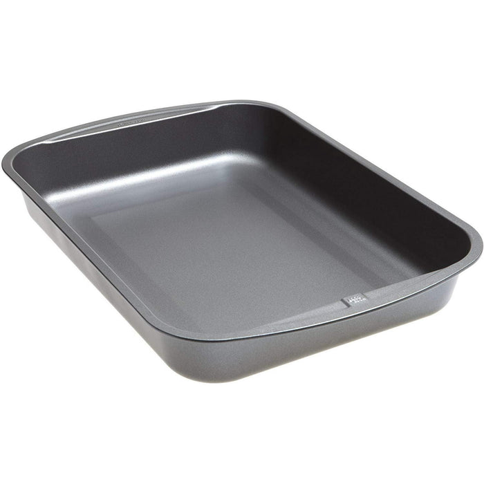 Goodcook 04048 Metal Utensil Nonstick Roast Pan, Easy Clean Dishwasher Safe, 11.5 Inch x 15.5, Silver