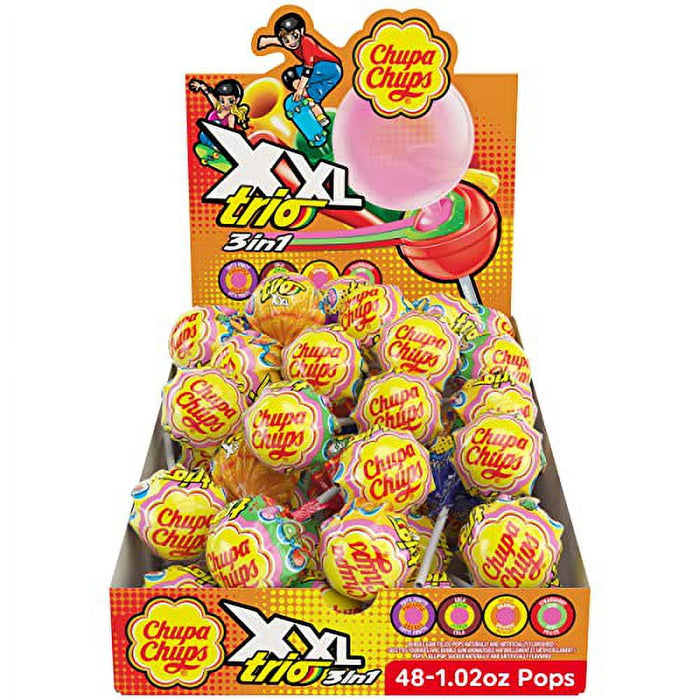 Chupa Chups XXL Trio Lollipop 1.02 oz. Pack of 48