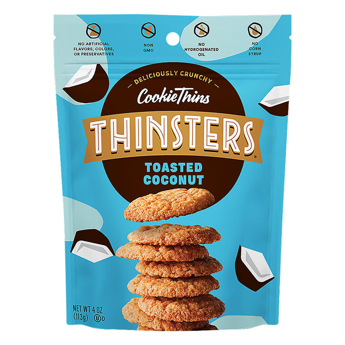 Thinsters Toasted Coconut Crunchy Cookie Thins 4 oz.