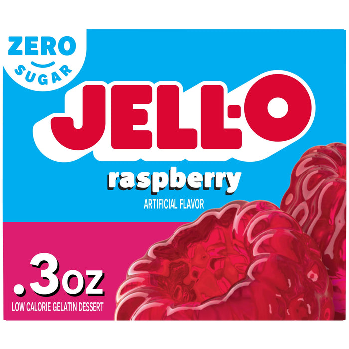Jell-O Raspberry Sugar-Free Gelatin Mix (0.3 oz Boxes)