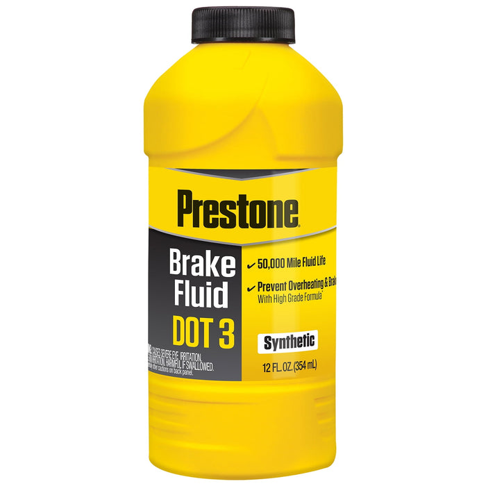 Prestone Synthetic Hi Temp DOT 3 Brake Fluid, 12 fl. oz