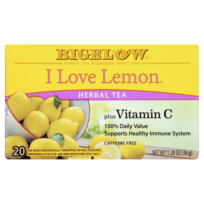 Bigelow Herbal Tea, I Love Lemon, 20 Ct