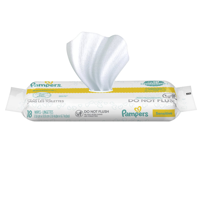 Pampers Wipes Sensitive, 18 Count/Bag