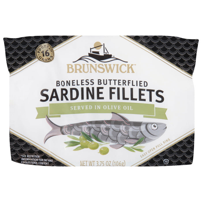 Brunswick Sardines in Olive Oil, 3.75 oz Can