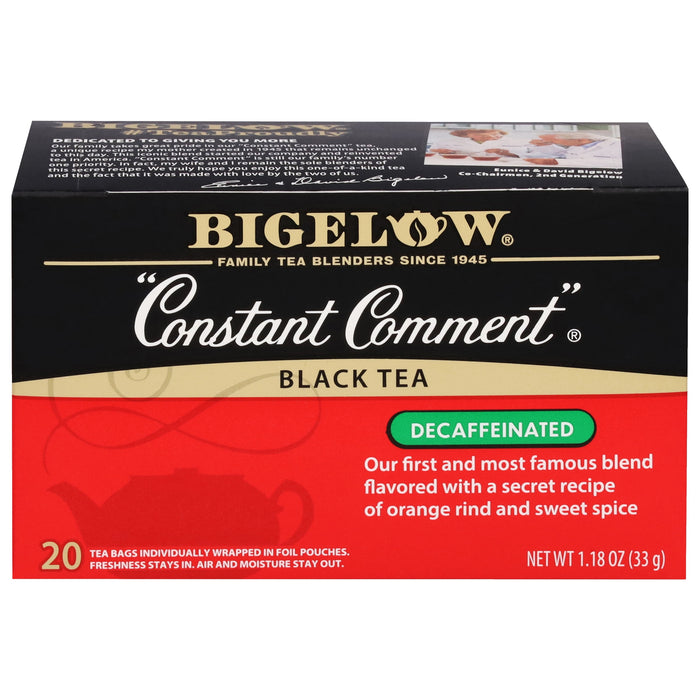 Bigelow Constant Comment Decaffeinated, Black Tea, Tea Bags, 20 Ct