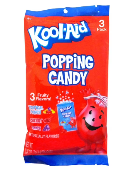 Kool-Aid Popping Candy 3 Fruity Flavors