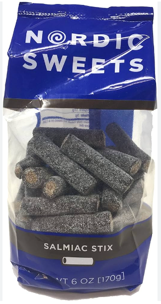 Nordic Sweets Salmiac Licorice Salty Stix Sticks Heksehyl