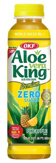 OKF ALOE VERA KING SUGAR FREE PINEAPPLE 20/16.9OZ