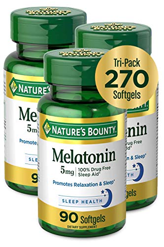 Nature's Bounty Melatonin 5mg, 60 Softgels