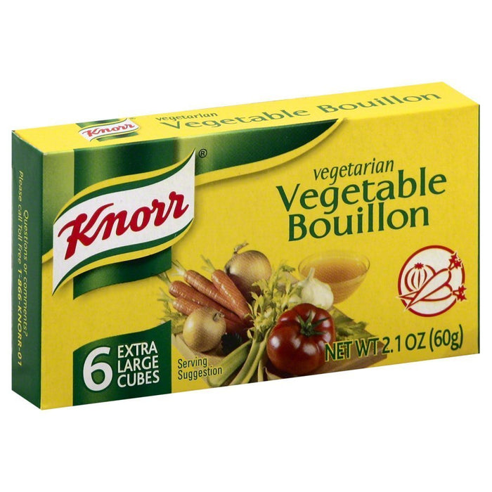 Knorr Cube Bouillon, Vegetable, 6 cubes, 2.1 oz