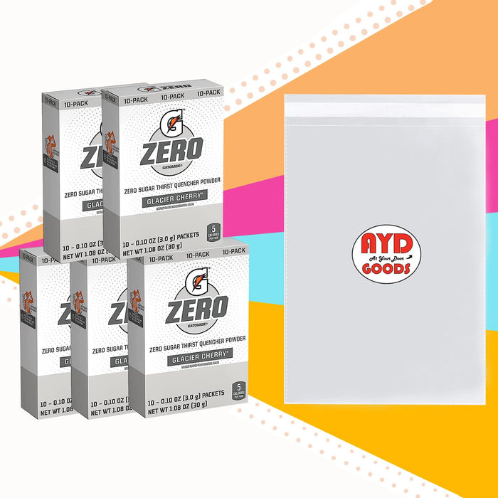 Gatorade G Zero Powder Packets Glacier Cherry 1.08oz 10ct