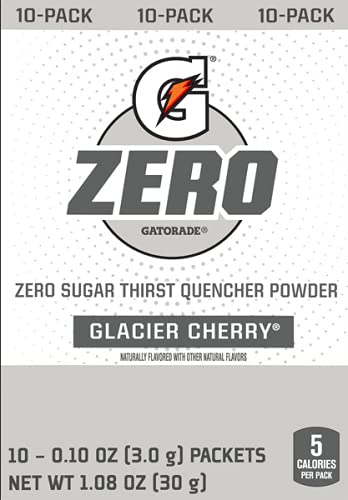 Gatorade G Zero Powder Packets Glacier Cherry 1.08oz 10ct