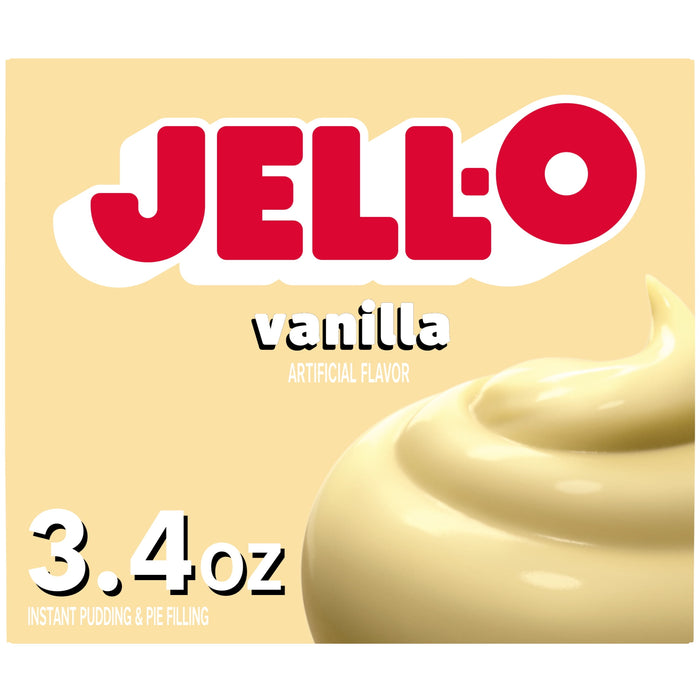 Jell-O Vanilla Instant Pudding & Pie Filling, 3.4 ounce