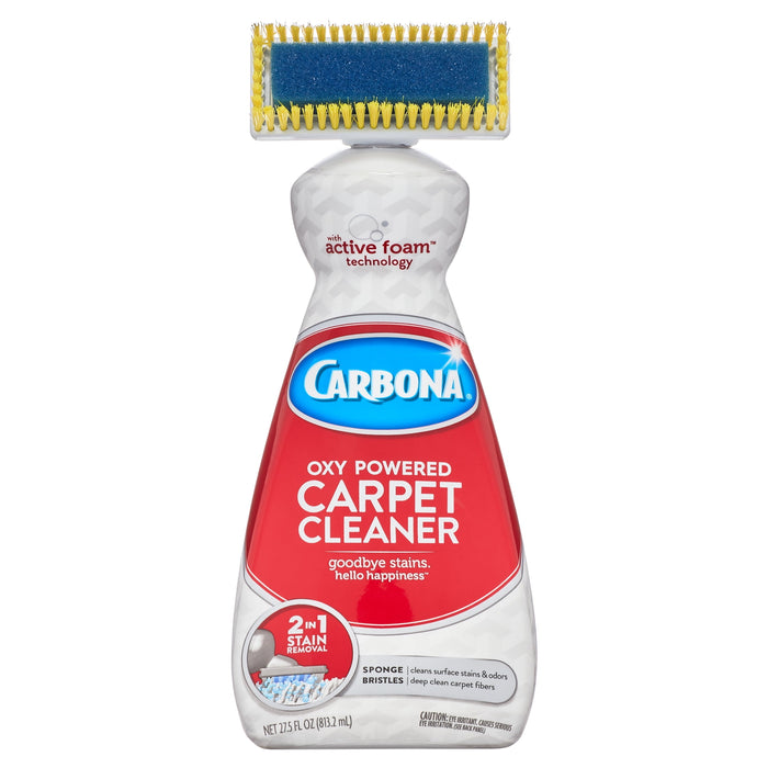 Carbona 2 in 1 Oxy-Powered Carpet & Upholstery Cleaner Pet Bottle, No Scent, 27.5 Fl Oz