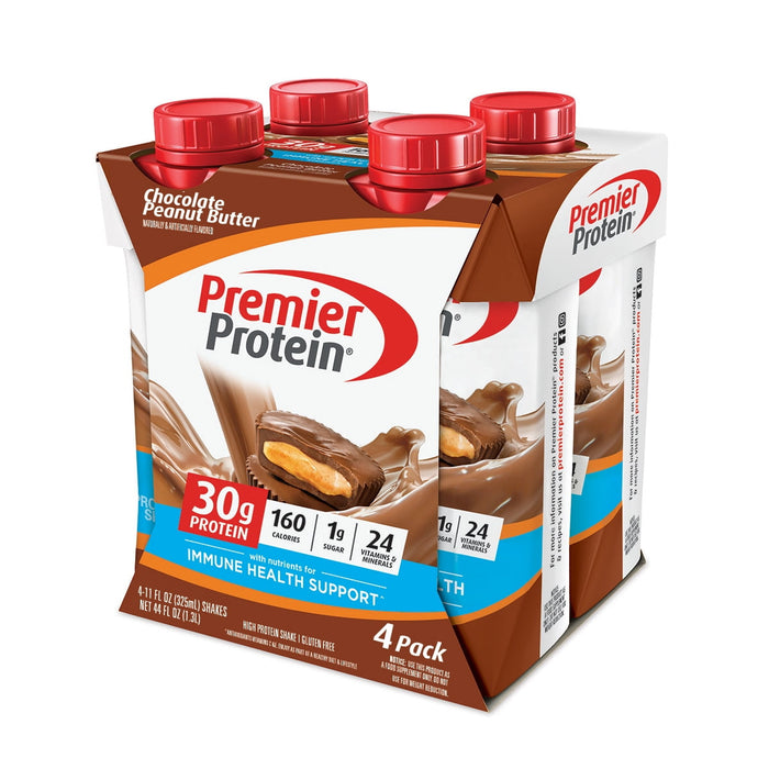 Premier Protein Shake, Chocolate Peanut Butter, 30g Protein, 11 Fl Oz, 4 Count