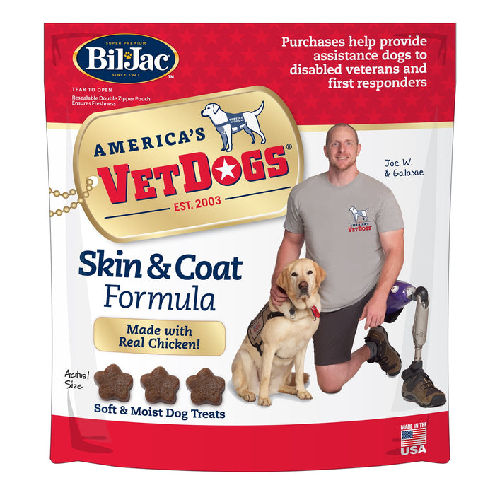 Bil-Jac VetDogs Skin & Coat Soft Treats 10 oz