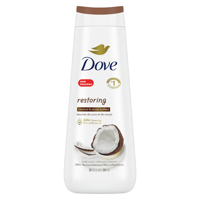 Dove Restoring Body Wash Coconut Butter and Cocoa Butter 20 oz