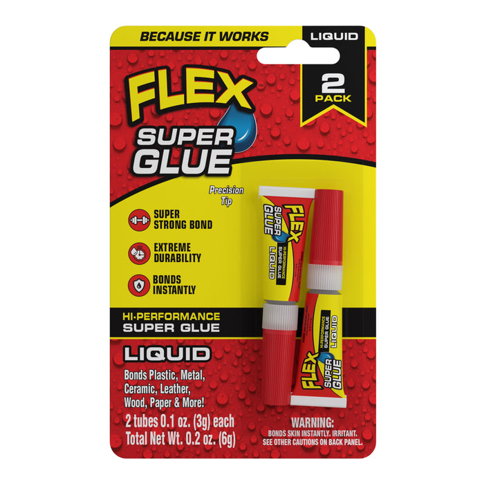 Flex Super Glue 2-Pack 3g Liquid Glue