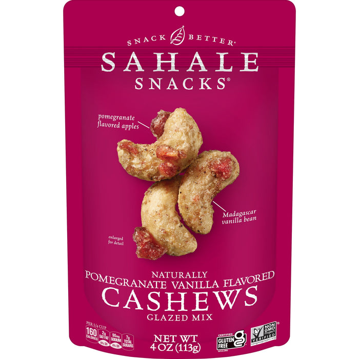 Sahale Snacks Cashews with Pomegranate and Vanilla - 4 oz