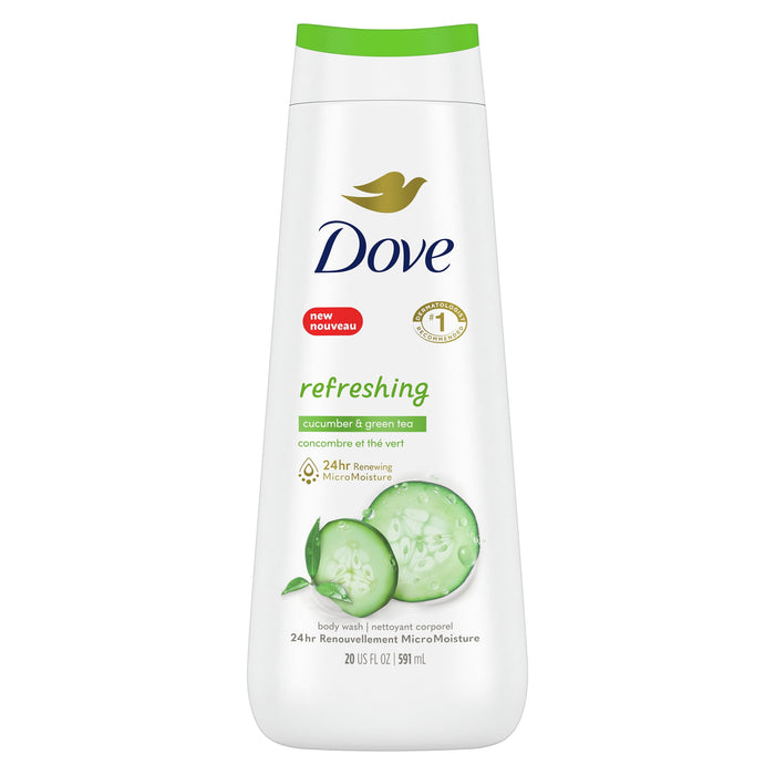 Dove Refreshing Body Wash Cucumber and Green Tea 20 oz