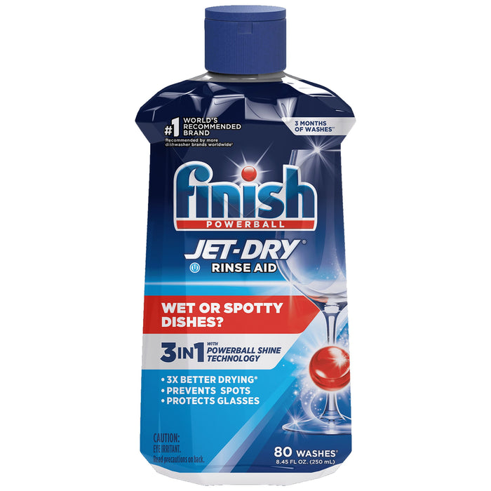 Finish Jet-Dry Rinse Aid, Dishwasher Rinse & Drying Agent, 8.45 oz