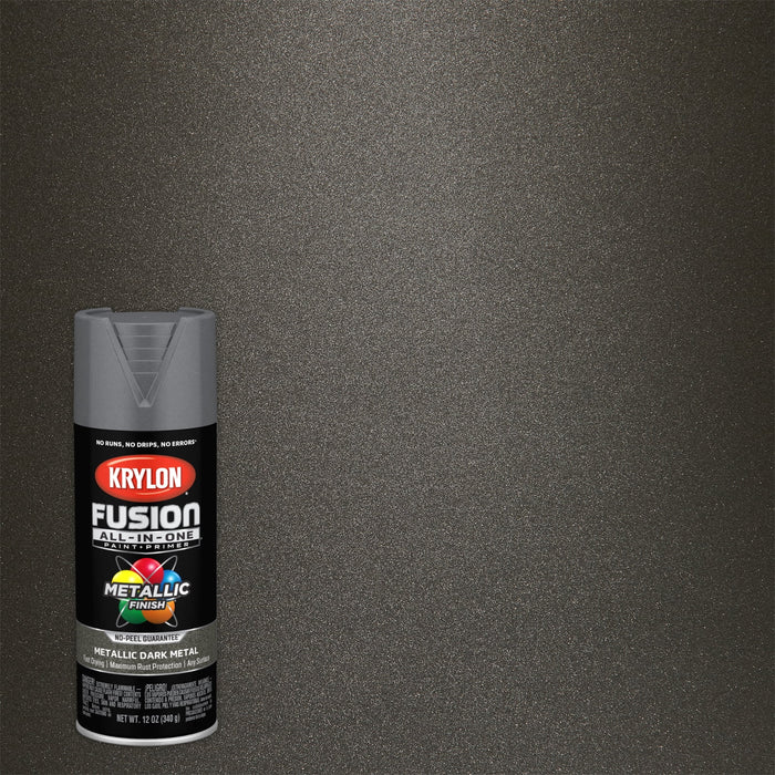 Krylon Fusion All-In-One Spray Paint & Primer Dark Metal 12 Oz.