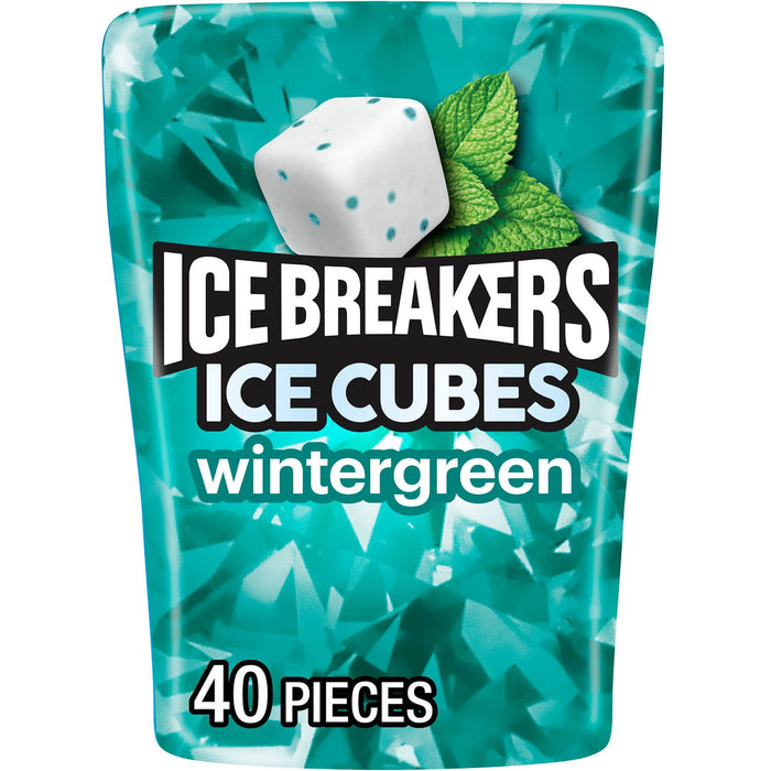 Ice-Breaker Ice Cubes Wintergreen Sugar Free Gum - 40ct