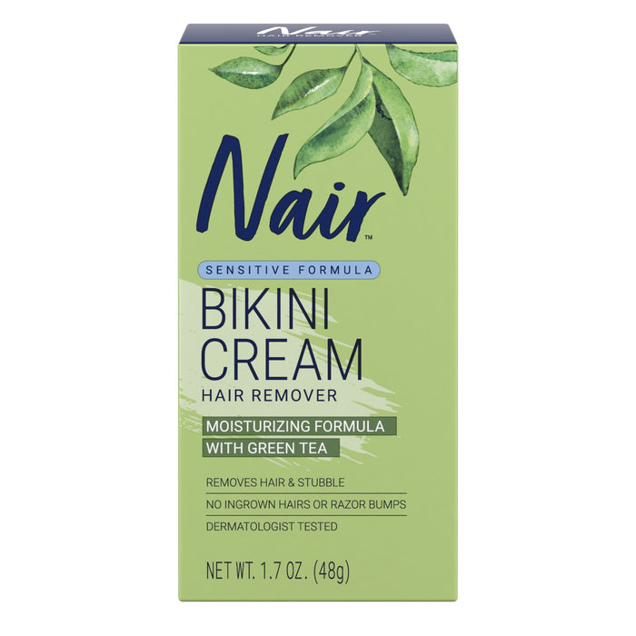 Nair Hair Remover Bikini Cream With Green Tea Sensitive Formula 1.70 oz