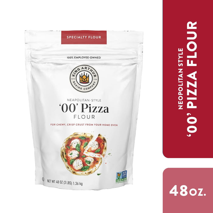 King Arthur 00 Pizza Flour, Non-GMO Project Verified - 48oz