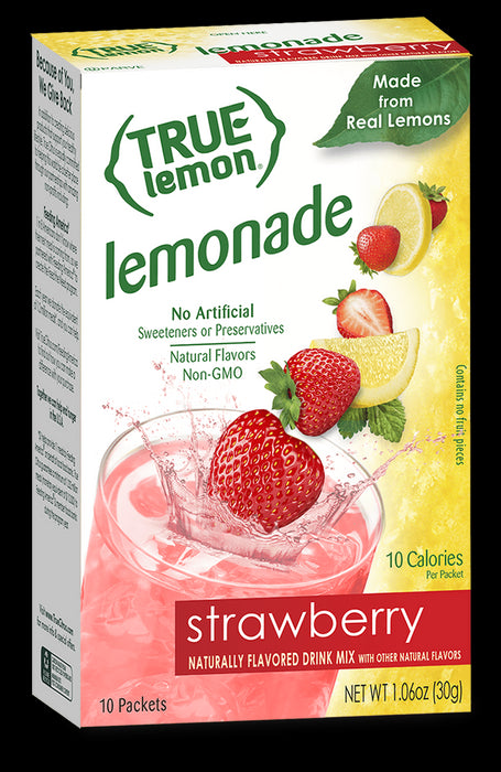 True Lemon Strawberry Lemonade Drink Mix, 10 Packets