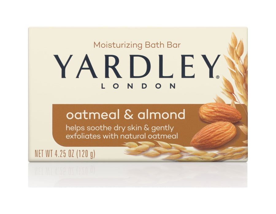 Yardley Oatmeal and Almond Bar Soap, 4 Ounce