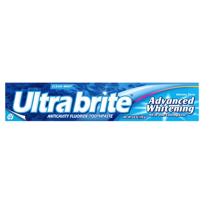 Frankel & Frankel Ultra Brite Advanced Whitening Toothpaste, Clean Mint 6 Ounce