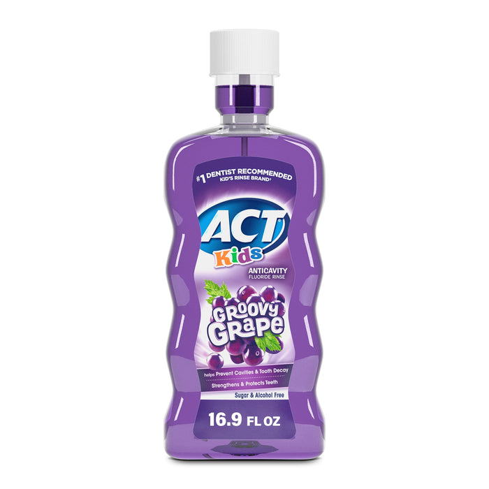 ACT Kids Anticavity Fluoride Rinse Groovy Grape 16.9 fl. oz