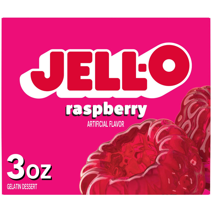 Jell-O Dry Package Dessert Jell-O Raspberry Instant Gelatin Mix, 3 Ounce (Pack of 1)