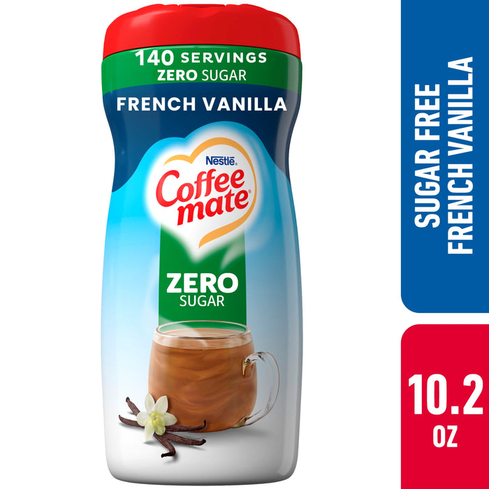 COFFEE MATE Sugar Free French Vanilla Powder Coffee Creamer 10.2 oz. Canister