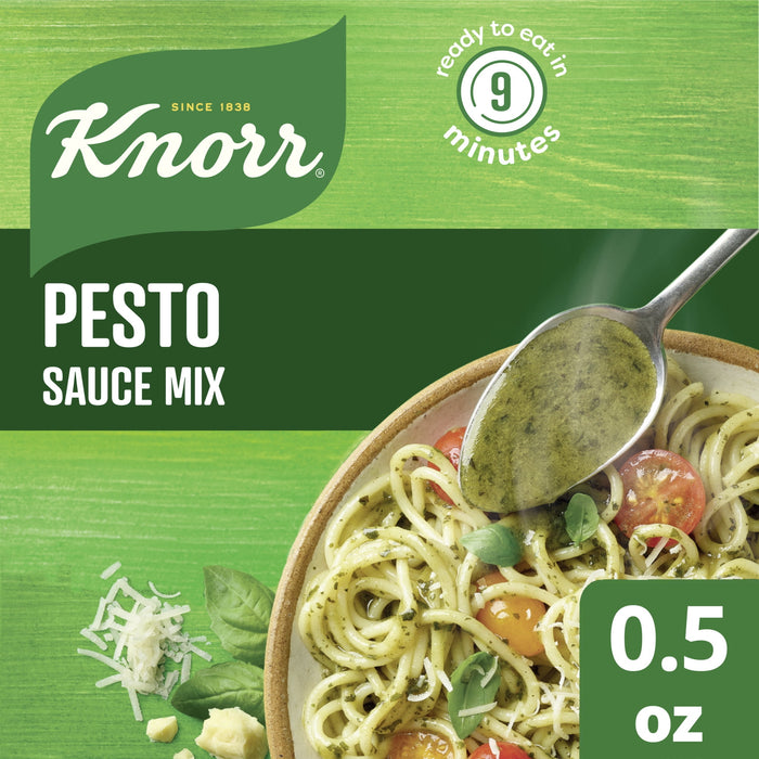 Knorr Sauce Mix Pasta Sauce For Simple Meals and Sides Pesto No Artificial Flavors, No Added MSG 0.5 oz BB. 01/10/2025