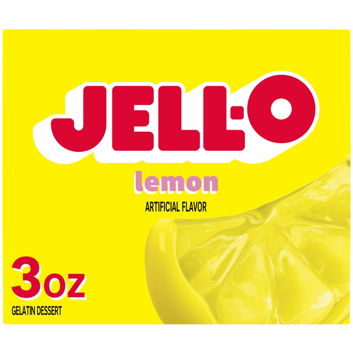 Jell-O Lemon Gelatin Mix, 3 oz Boxes