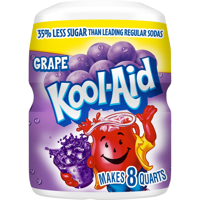 Kool-Aid Grape Flavored Powdered Drink Mix, 19 oz for 1 bottle