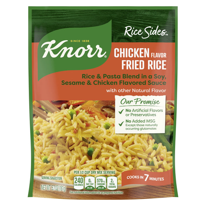 Knorr Asian Sides For a Tasty Rice Side Dish Chicken Fried Rice No Artificial Flavors 5.7 oz