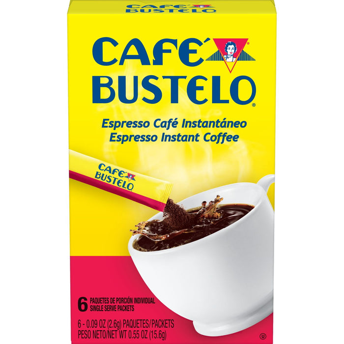 Cafe Bustelo Instant Coffee Single Serve Packets, 6 Count