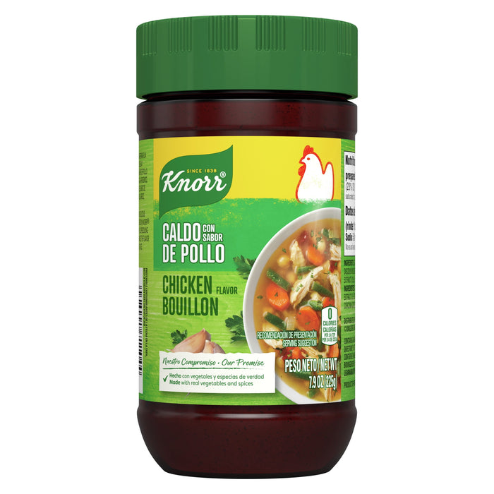 Knorr Chicken Flavor Bouillon For Sauces, Soups and Stews Granulated Fat and Cholesterol Free 7.9 oz