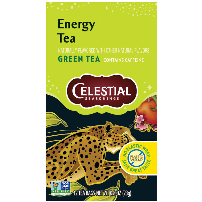 Celestial Seasonings Green Tea, Energy Green Tea, 12 Count