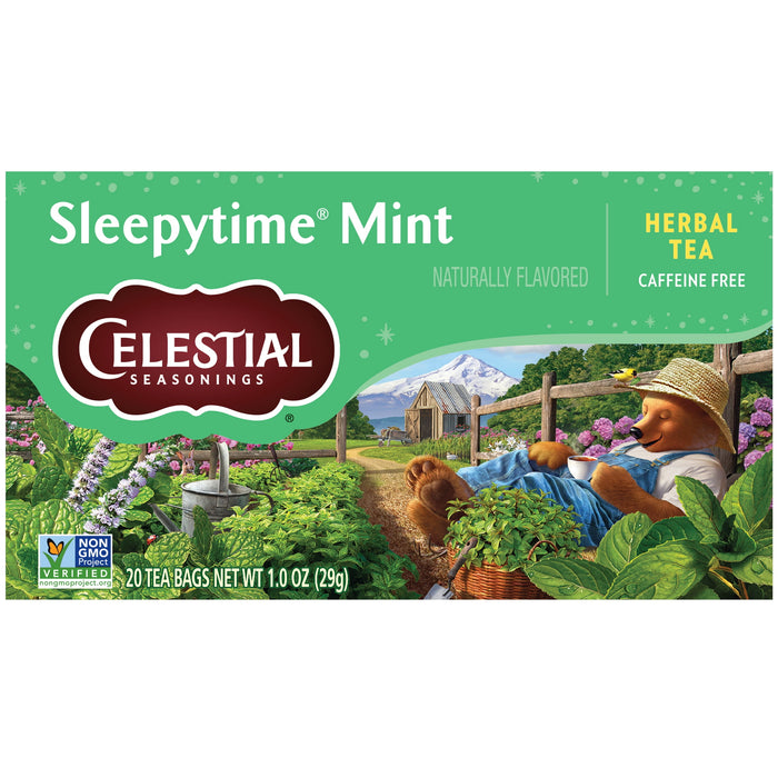 Celestial Seasonings Tea Sleepy time Mint 20 Bag, 20 ct