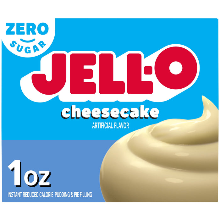 JELL-O Sugar-Free Instant Pudding and Pie Filling, Cheesecake, 1 Ounce