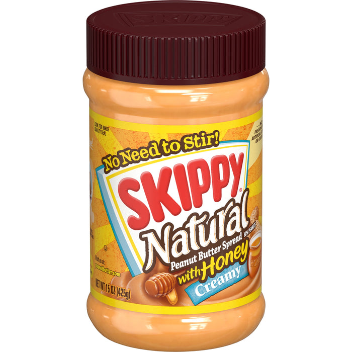 Skippy Peanut Butter, Honey Creamy, 15 oz