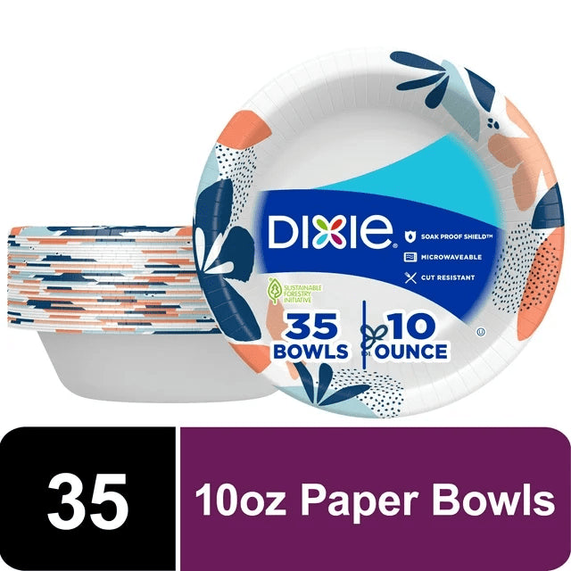 Dixie Paper Bowls, 10 oz 36 Count