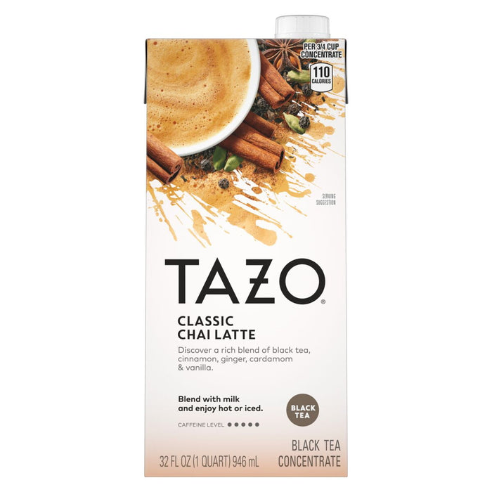 TAZO BLACK TEA CHAI LATTE CLASSIC 32 OZ